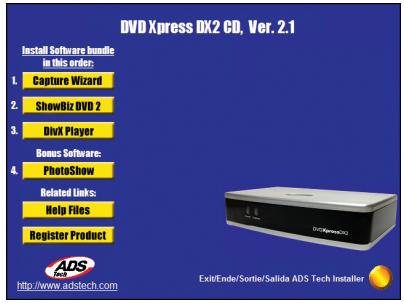 ADS TECH DVD XPRESS DX2 USBAV-714 - Plug It In - 1