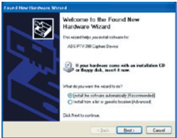 ADS TECH INSTANT VIDEO PCI PTV-390 - Step 2. Driver Installation: - 4
