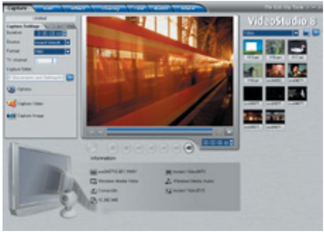 ADS TECH INSTANT VIDEO PCI PTV-390 - Opération n° 2. commencer la capture de votre vidéo en format WMV : - 1