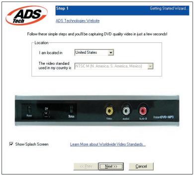 ADS TECH INSTANTDVD+MP3 - Open CapWiz - 1