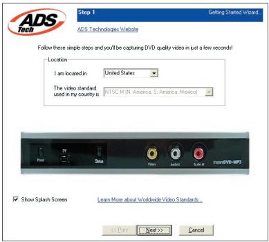 ADS TECH INSTANTDVD+MP3 - CapWiz öffnen - 1
