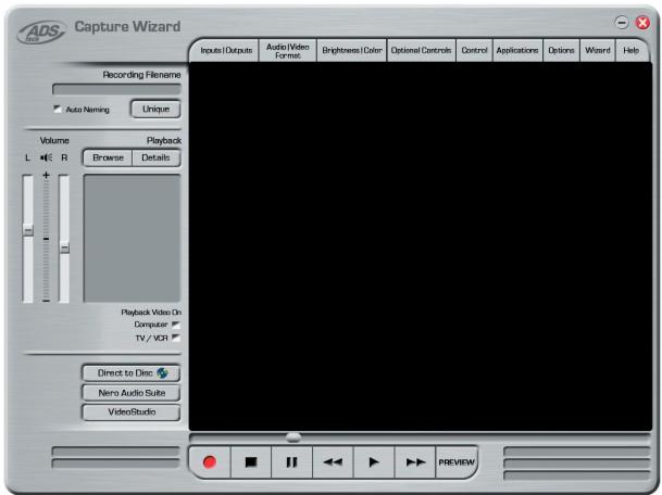 ADS TECH INSTANTDVD+MP3 - Utilisation de l'outil de capture/lecture vidéo capwiz pour la première fois - 1