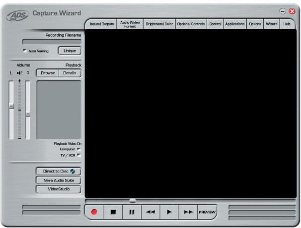 ADS TECH INSTANTDVD+MP3 - Using Capture Wizard Video Capture/Playback tool for the first time - 1