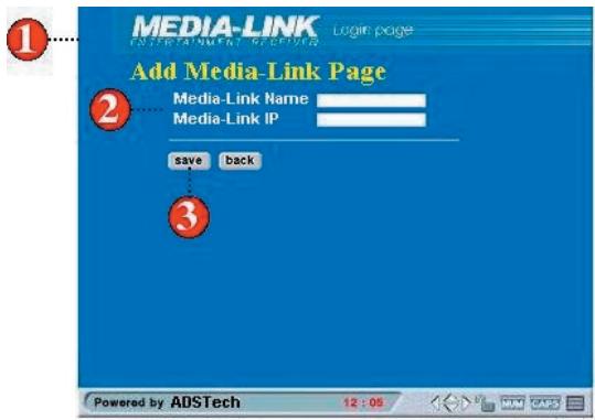 ADS TECH MEDIA-LINK MLX-581 - How to add Media-Link software - 1
