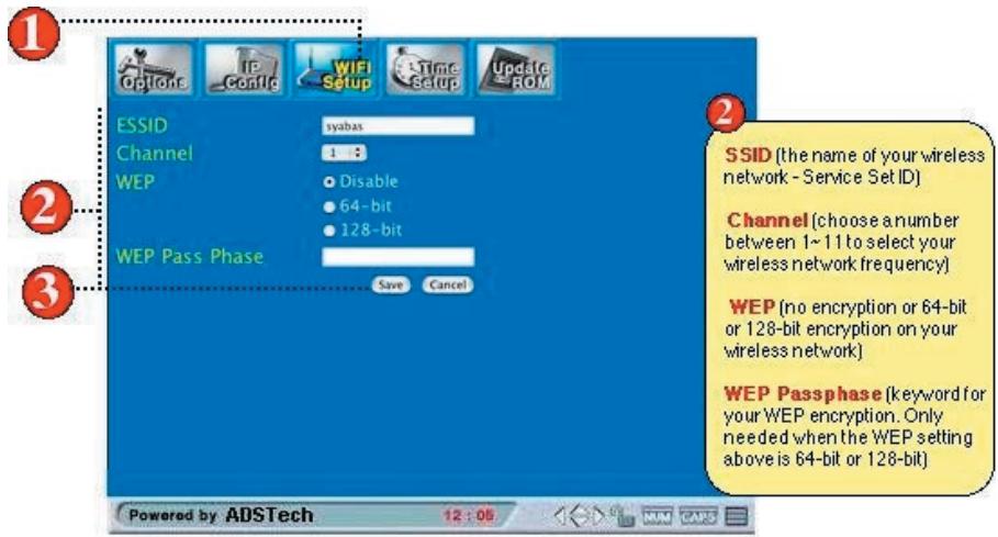 ADS TECH MEDIA-LINK MLX-581 - WIFI page setup - For Wireless Network configurations Simple steps on how to setup your WIFI - 1