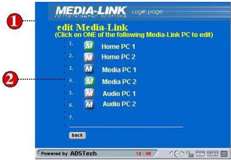 ADS TECH MEDIA-LINK MXL-580 - How to edit Media-Link Server PC - 1