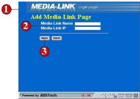 ADS TECH MEDIA-LINK MXL-580 - How to add Media-Link software - 1
