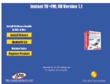 ADS TECH PTV-352 INSTANTTV+FM PCI - Installation pas à pas des pilotes de la carte instant TV + FM (PCI) - 1