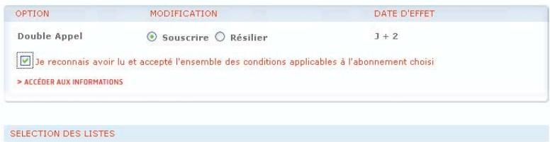 SFR PARC ON LINE - Lors de cette étape de la souscription en masse, vous devez : - 1