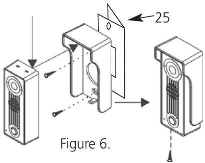 MARMITEK DOORGUARD 300 - Step 1. Mounting the doorbell camera onto the door frame (figure 6). - 1