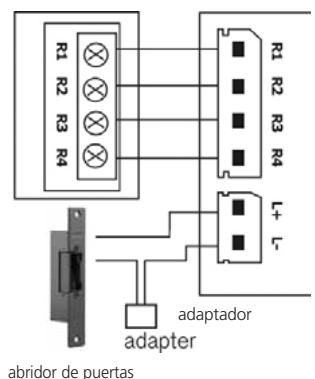 MARMITEK DOORGUARD 300 - a. Conexión de un abridor de puertas. - 2