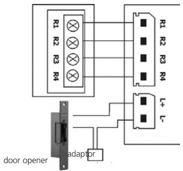 MARMITEK DOORGUARD 300 - a. Connecting an electric door opener - 2