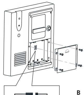 MARMITEK DOORPHONE 120 - Impostazione del canale dell'unità esterna (solo per l'impostazione di un'unità esterna con un solo pulsante per il campanello della porta (1)) - 2