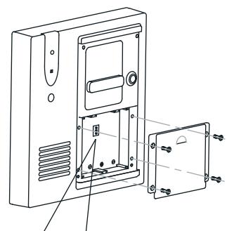 MARMITEK DOORPHONE 120 - Kanaal instellen buitenunit (alleen voor het instellen van een buitenunit met één deurbel knop (1)) - 2