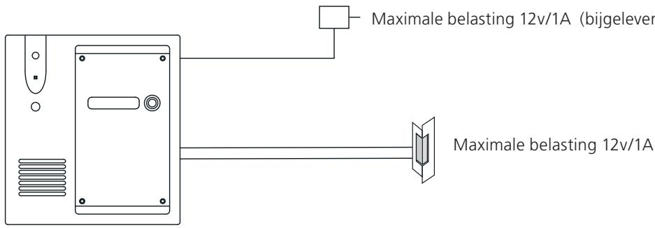 MARMITEK DOORPHONE 120 - Aansluiten van een elektrische deuropener (optioneel): - 1