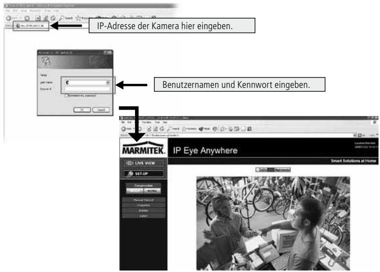 MARMITEK IP EYE ANYWHERE - So greifen Sie auf die Kamera zu - 1