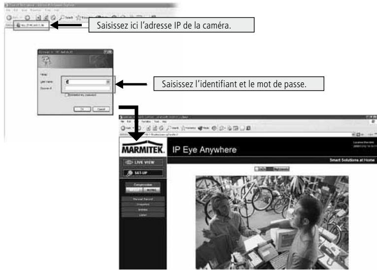 MARMITEK IP EYE ANYWHERE - Acceder à laamera - 1