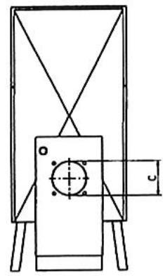 S.PLUS C70 F2 - Dimensions chambre de combustion - 2