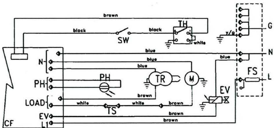 S.PLUS EF 38 CA - SCHEMA Electrique - 1