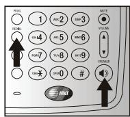AT&T AT&T 950 - Volume du combiné ou du haut-parleur mains libres - 1