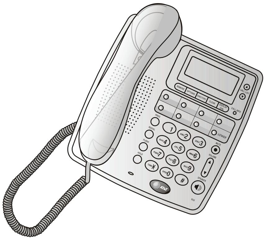 AT&T AT&T 950 - Téléphone à haut-parleur mains libres et afficheur 950 - 1