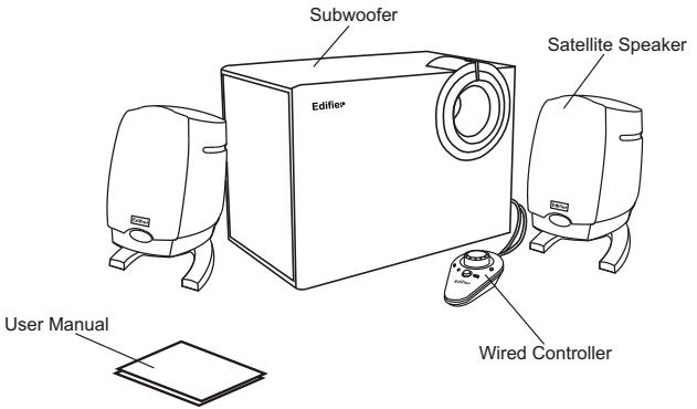 EDIFIER M1310 - M1310 packing list: - 1