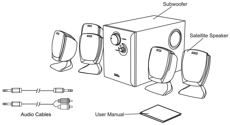 EDIFIER M1500 - M1500 packing list: - 1