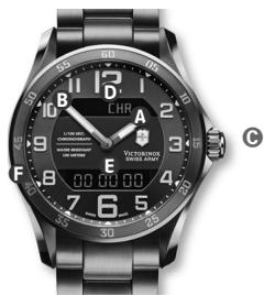 VICTORINOX SWISS ARMY CHRONO CLASSIC XLS MT - UTILIZACIÓN DE LA CORONA - 4