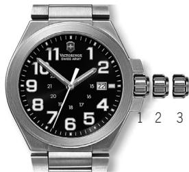 VICTORINOX SWISS ARMY GENERAL MULTI-WATCH - Correction de la date et du jour: - 2