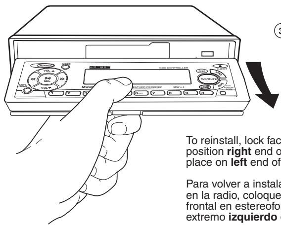 AUDIOVOX MCC8526 - Fonctionnement de base (suite) - 4