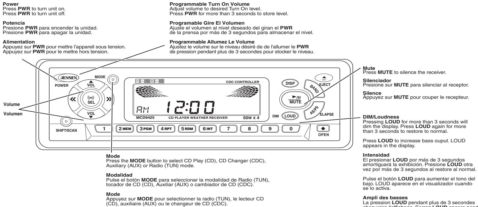 AUDIOVOX MCD9425 - Effectuez les branchements par soudure ou onduler. - 1