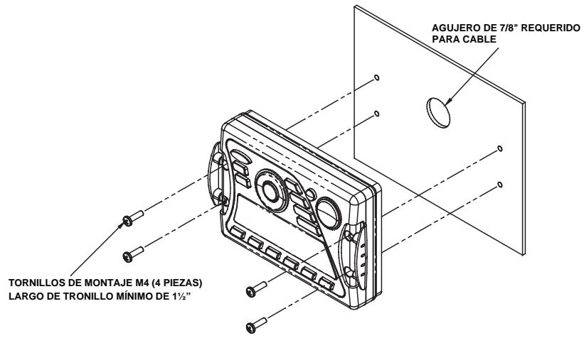 AUDIOVOX MSR2007 - Montaje del Comando Cableado - 1