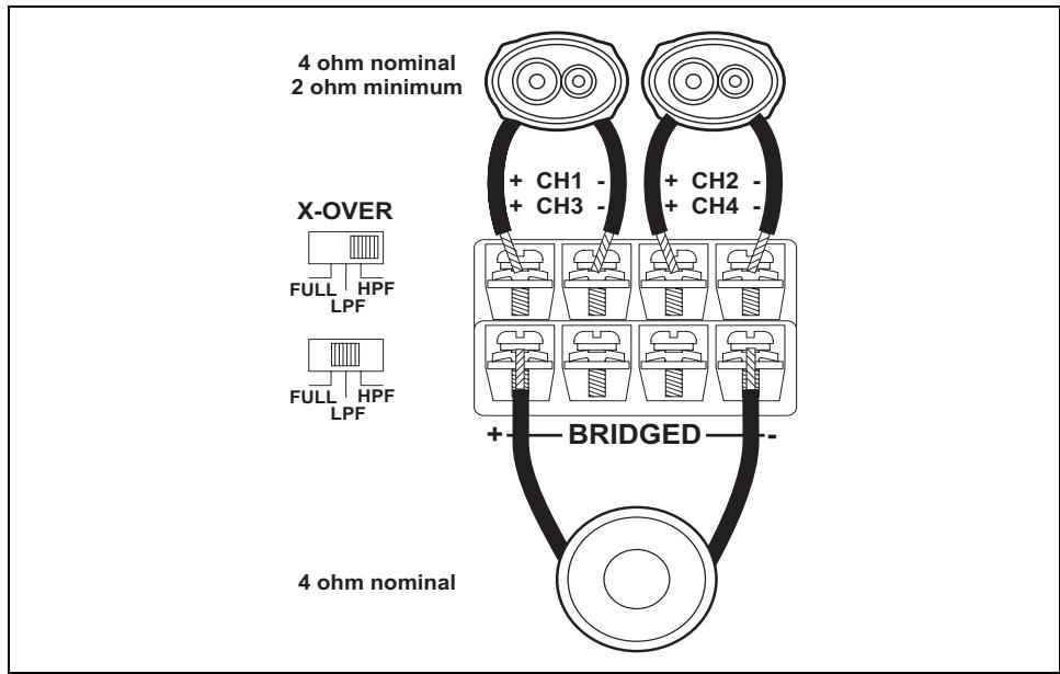 AUDIOVOX POWER AMPLIFIERS 900 - Two Speakers and Bridged Subwoofer - 1