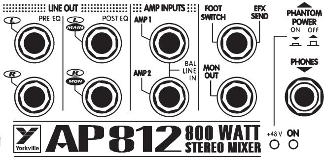 YORKVILLE AP812 - Pre & Post EQ Line Outputs - 1