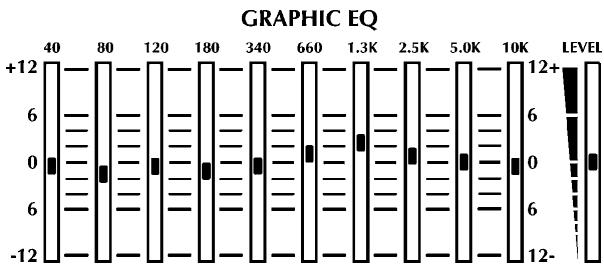 YORKVILLE BASS MASTER 400 - GRAPHIC EQUALIZER SETTINGS - 3