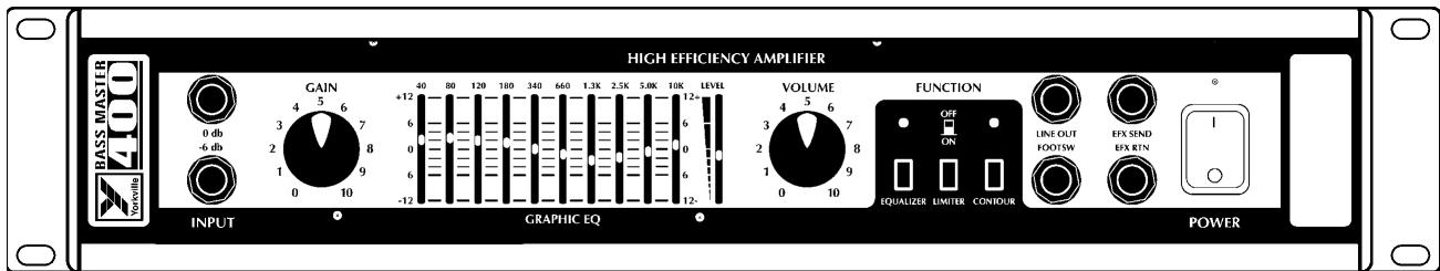 YORKVILLE BASS MASTER 400 - GRAPHIC EQUALIZER SETTINGS - 7