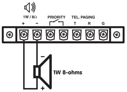 YORKVILLE CA1 - Output Terminal for Auxiliary Loudspeaker - 1