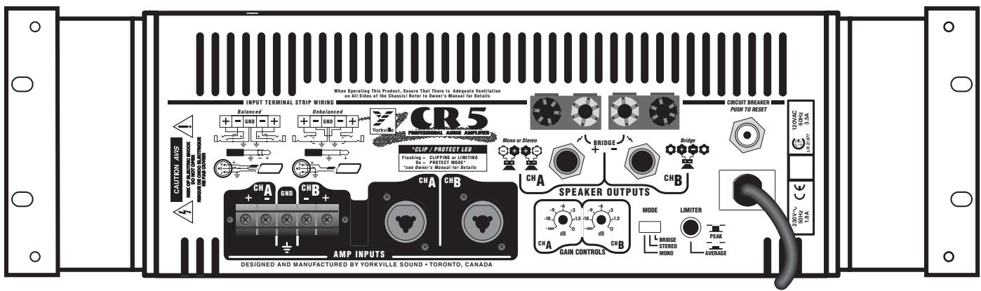 YORKVILLE CR5 - Specifications - 1