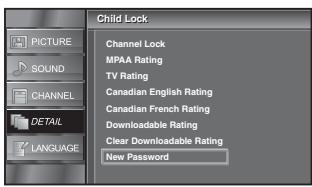 SYLVANIA LC195SLX - Use [Cursor / ] to select "New password", then press [ENTER]. - 2