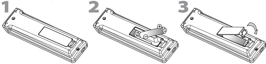 SYLVANIA LC195SLX - Installing the Batteries - 1