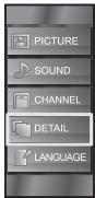 SYLVANIA LC195SLX - Use [Cursor / ] to select "DETAIL", then press [ENTER]. - 4