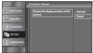 SYLVANIA LC195SLX - Position Reset - 2