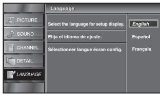 SYLVANIA LC321SSX - Language Selection - 1