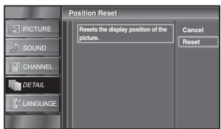 SYLVANIA LC321SSX - Position Reset - 2