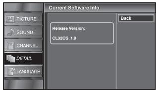 SYLVANIA LC321SSX - Current Software Info - 6