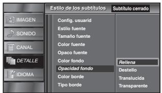 SYLVANIA LC321SSX - Opacidad fondo - 1