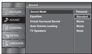 SYLVANIA LC321SSX - Sound Mode - 2