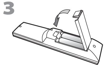 SYLVANIA LC321SSX - ☑ Instalación de las Pilas - 3