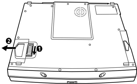 MAXDATA 440T - Replacing the Battery Pack - 1