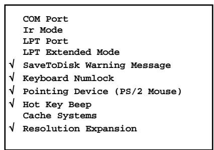 MAXDATA 440T - Advanced Menu - 1